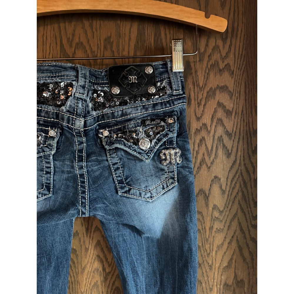 Miss Me Kids Blue Jeans with Silver Accents